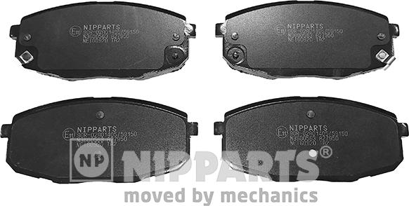 Nipparts N3600563 - Тормозные колодки, дисковые, комплект www.autospares.lv