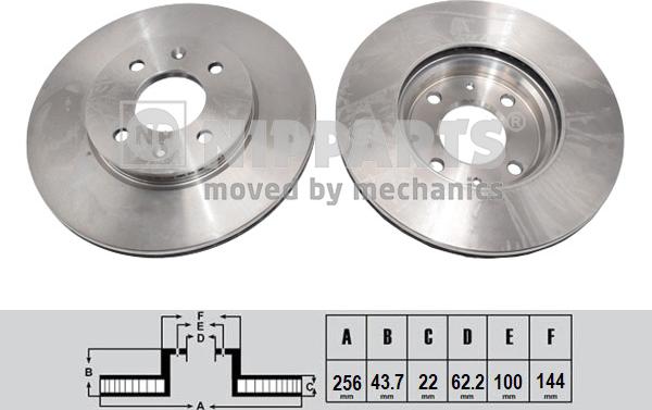 Nipparts N3300553 - Bremžu diski www.autospares.lv