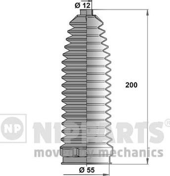 Nipparts N2843019 - Putekļusargu komplekts, Stūres iekārta www.autospares.lv