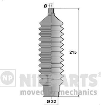 Nipparts N2843022 - Putekļusargu komplekts, Stūres iekārta www.autospares.lv