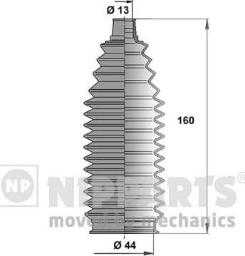 Nipparts N2842040 - Putekļusargu komplekts, Stūres iekārta autospares.lv