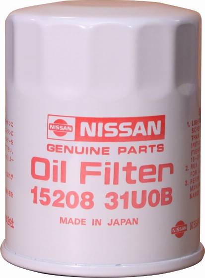 NISSAN 15208-31U0B - Eļļas filtrs www.autospares.lv