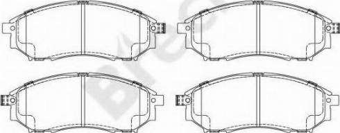 NISSAN D1060-1BN0A - Brake Pad Set, disc brake www.autospares.lv