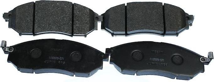 NISSAN D10601MF0A - Brake Pad Set, disc brake www.autospares.lv