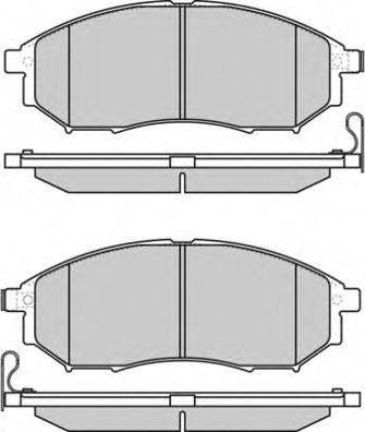 NISSAN D1060EG51A - Bremžu uzliku kompl., Disku bremzes www.autospares.lv