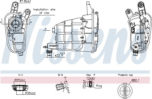 Nissens 996301 - Expansion Tank, coolant www.autospares.lv