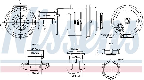 Nissens 996314 - Kompensācijas tvertne, Dzesēšanas šķidrums www.autospares.lv