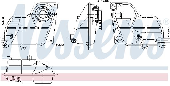 Nissens 996299 - Kompensācijas tvertne, Dzesēšanas šķidrums www.autospares.lv