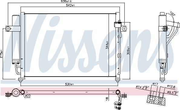 Nissens  94646 - Kondensators, Gaisa kond. sistēma www.autospares.lv