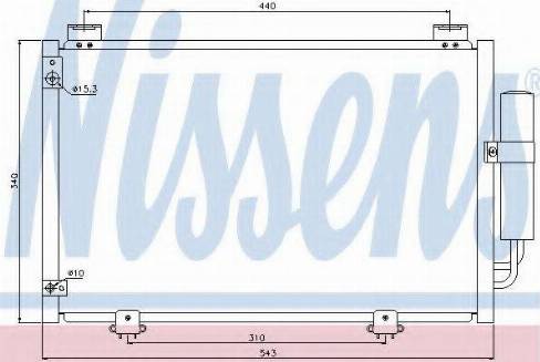 Nissens 94600 - Kondensators, Gaisa kond. sistēma www.autospares.lv