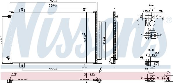 Nissens 940925 - Kondensators, Gaisa kond. sistēma www.autospares.lv