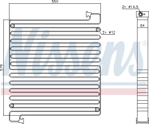 Nissens 940550 - Kondensators, Gaisa kond. sistēma www.autospares.lv