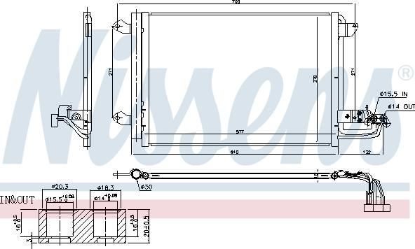 Nissens 940674 - Kondensators, Gaisa kond. sistēma www.autospares.lv