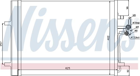 Nissens 940044 - Kondensators, Gaisa kond. sistēma www.autospares.lv