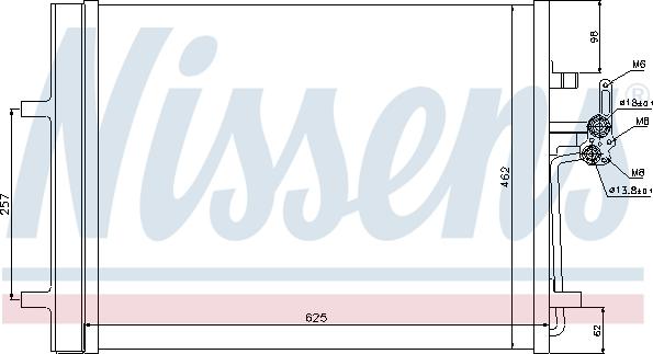 Nissens 940088 - Kondensators, Gaisa kond. sistēma www.autospares.lv