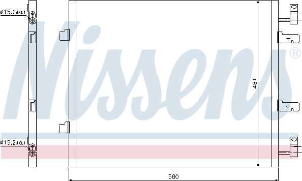 Nissens 940147 - Kondensators, Gaisa kond. sistēma www.autospares.lv