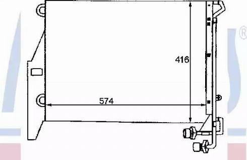 Nissens 94344 - Kondensators, Gaisa kond. sistēma www.autospares.lv