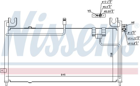 Nissens 94354 - Kondensators, Gaisa kond. sistēma www.autospares.lv