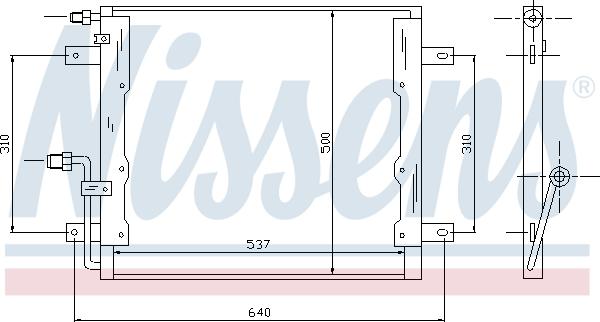 Nissens 94335 - Kondensators, Gaisa kond. sistēma www.autospares.lv