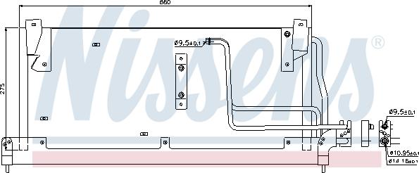 Nissens 94228 - Kondensators, Gaisa kond. sistēma www.autospares.lv