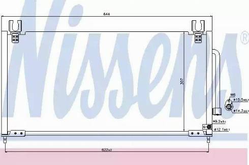 Nissens 94704 - Kondensators, Gaisa kond. sistēma www.autospares.lv