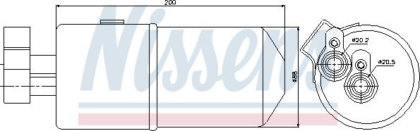 Nissens 95436 - Sausinātājs, Kondicionieris www.autospares.lv