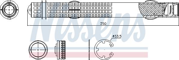 Nissens 95581 - Sausinātājs, Kondicionieris www.autospares.lv