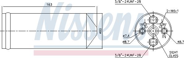 Nissens 95523 - Sausinātājs, Kondicionieris www.autospares.lv