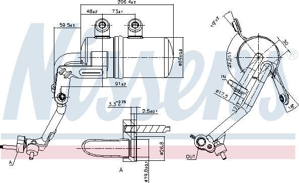 Nissens 95570 - Sausinātājs, Kondicionieris www.autospares.lv