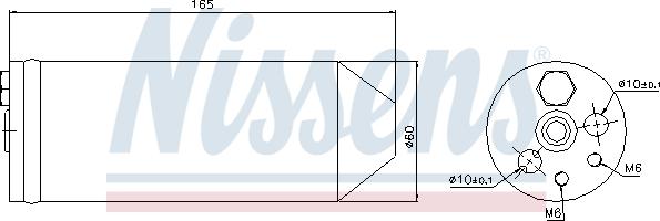 Nissens 95070 - Sausinātājs, Kondicionieris www.autospares.lv