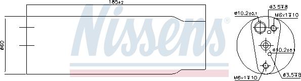 Nissens 95170 - Sausinātājs, Kondicionieris www.autospares.lv