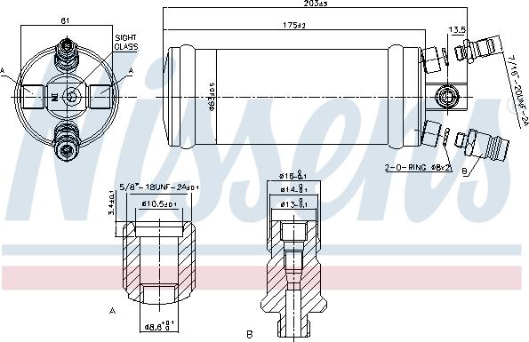 Nissens 95344 - Sausinātājs, Kondicionieris www.autospares.lv