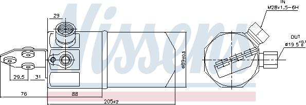 Nissens 95318 - Dryer, air conditioning www.autospares.lv