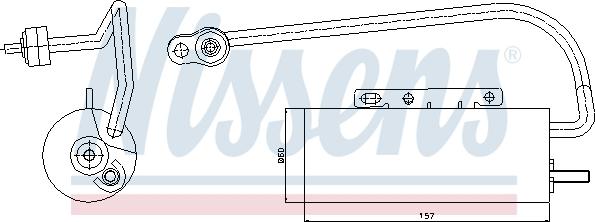 Nissens 95339 - Sausinātājs, Kondicionieris www.autospares.lv