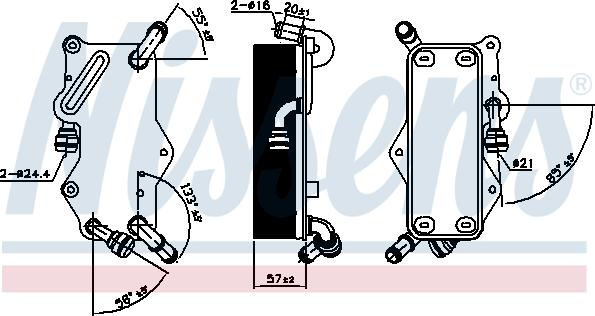 Nissens 90942 - Eļļas radiators, Automātiskā pārnesumkārba www.autospares.lv