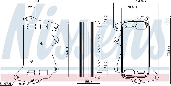 Nissens 90908 - Eļļas radiators, Automātiskā pārnesumkārba www.autospares.lv