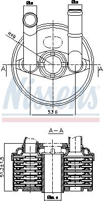 Nissens 90666 - Eļļas radiators, Automātiskā pārnesumkārba www.autospares.lv