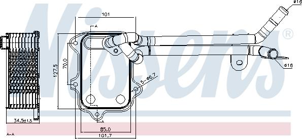 Nissens 90679 - Eļļas radiators, Motoreļļa www.autospares.lv