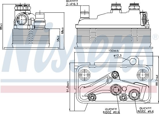 Nissens 90859 - Eļļas radiators, Automātiskā pārnesumkārba www.autospares.lv