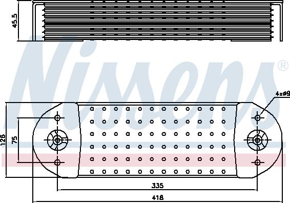 Nissens 90764 - Eļļas radiators, Motoreļļa www.autospares.lv