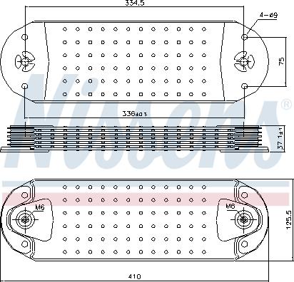 Nissens 90763 - Eļļas radiators, Motoreļļa www.autospares.lv