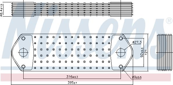 Nissens 90715 - Eļļas radiators, Motoreļļa www.autospares.lv