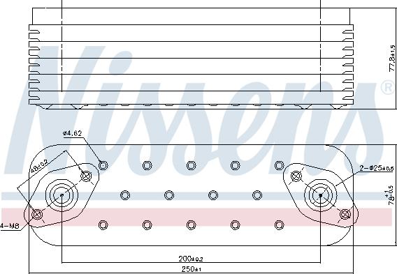 Nissens 91465 - Eļļas radiators, Motoreļļa www.autospares.lv