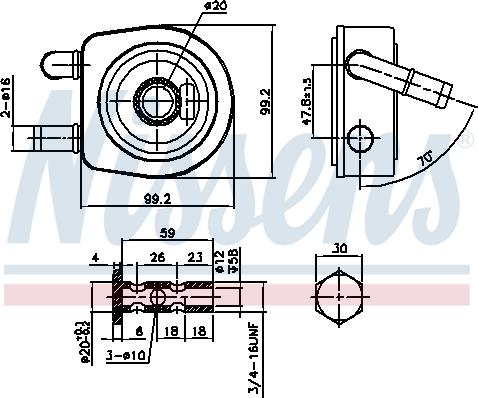 Nissens 91102 - Eļļas radiators, Automātiskā pārnesumkārba www.autospares.lv