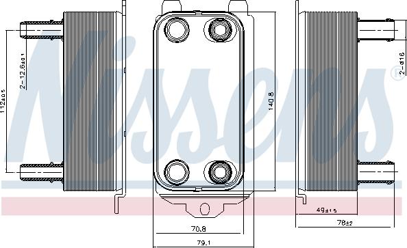 Nissens 91116 - Eļļas radiators, Automātiskā pārnesumkārba www.autospares.lv