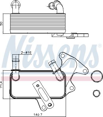 Nissens 91129 - Eļļas radiators, Automātiskā pārnesumkārba www.autospares.lv