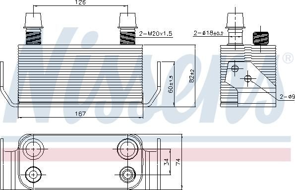 Nissens 91178 - Eļļas radiators, Automātiskā pārnesumkārba www.autospares.lv