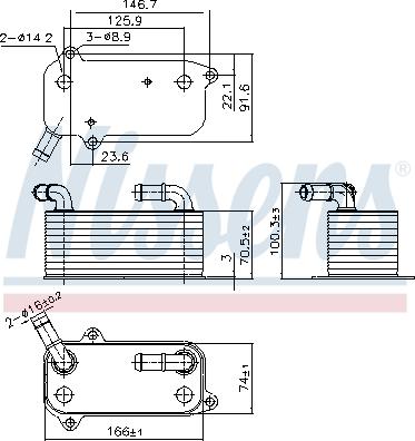 Nissens 91389 - Eļļas radiators, Automātiskā pārnesumkārba www.autospares.lv