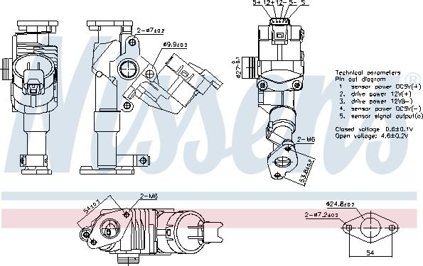 Nissens 98423 - Izpl. gāzu recirkulācijas vārsts www.autospares.lv