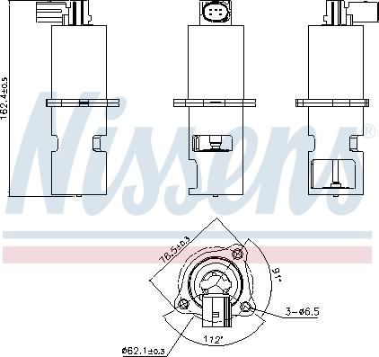 Nissens 98154 - Izpl. gāzu recirkulācijas vārsts www.autospares.lv